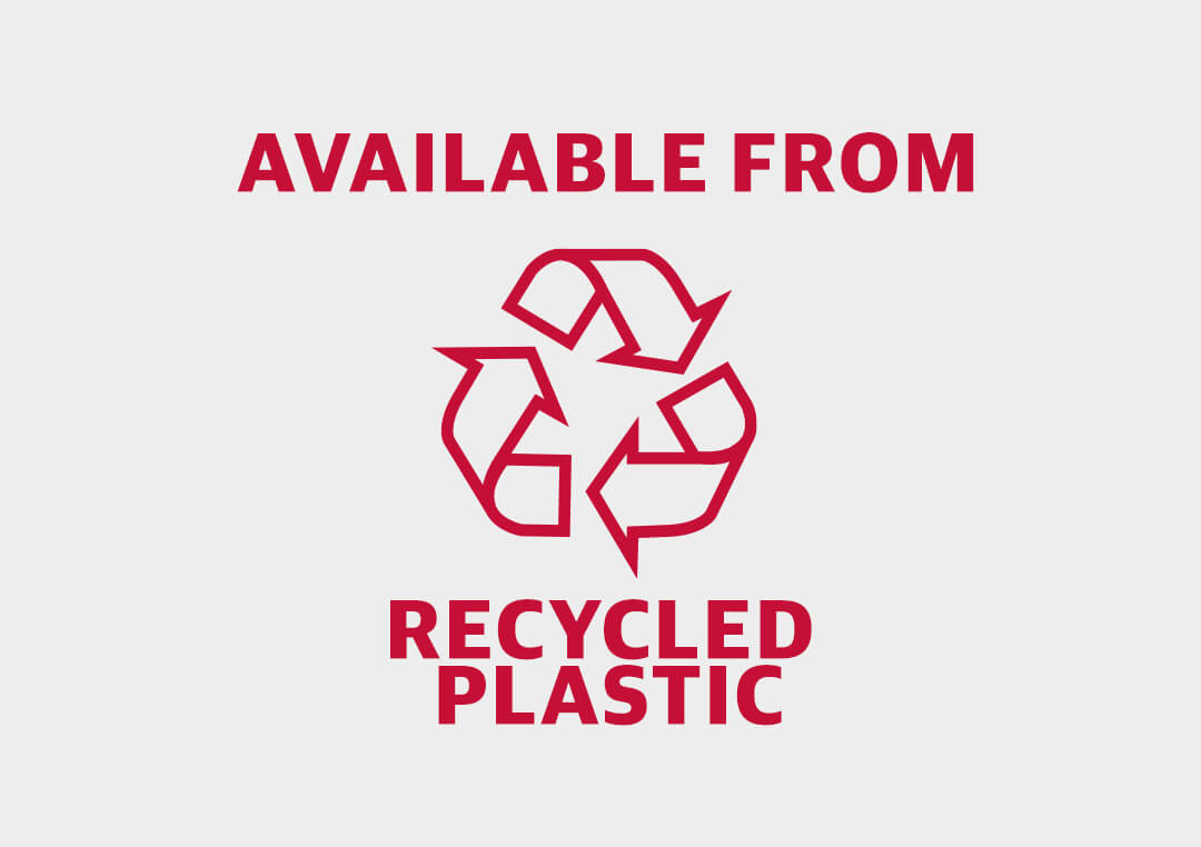 Products from rose plastic are also available from recycled material.